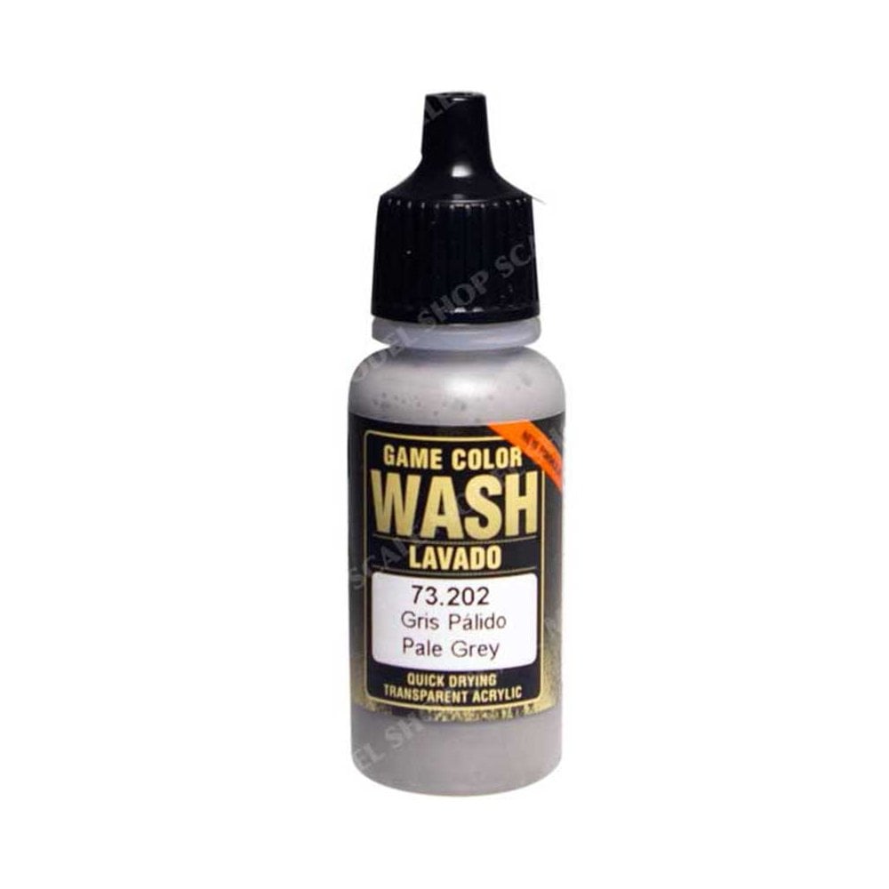 Vallejo Wash Pale Grey Shade (17ml) 73.202 Vallejo Wash Pale Grey Shade (17ml) 73.202