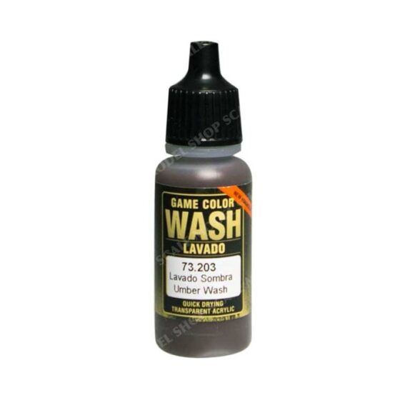 Vallejo Wash Umber Shade (17ml) 73.203 Vallejo Wash Umber Shade (17ml) 73.203