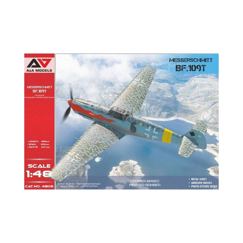 1/48 Messerschmitt Bf-109T A & A Models 4806 1/48 Messerschmitt Bf-109T A & A Models 4806