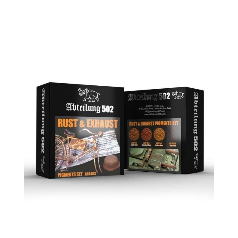 Rust & Exhaust Pigments Set Abteilung 502 ABT-403 Rust & Exhaust Pigments Set Abteilung 502 ABT-403