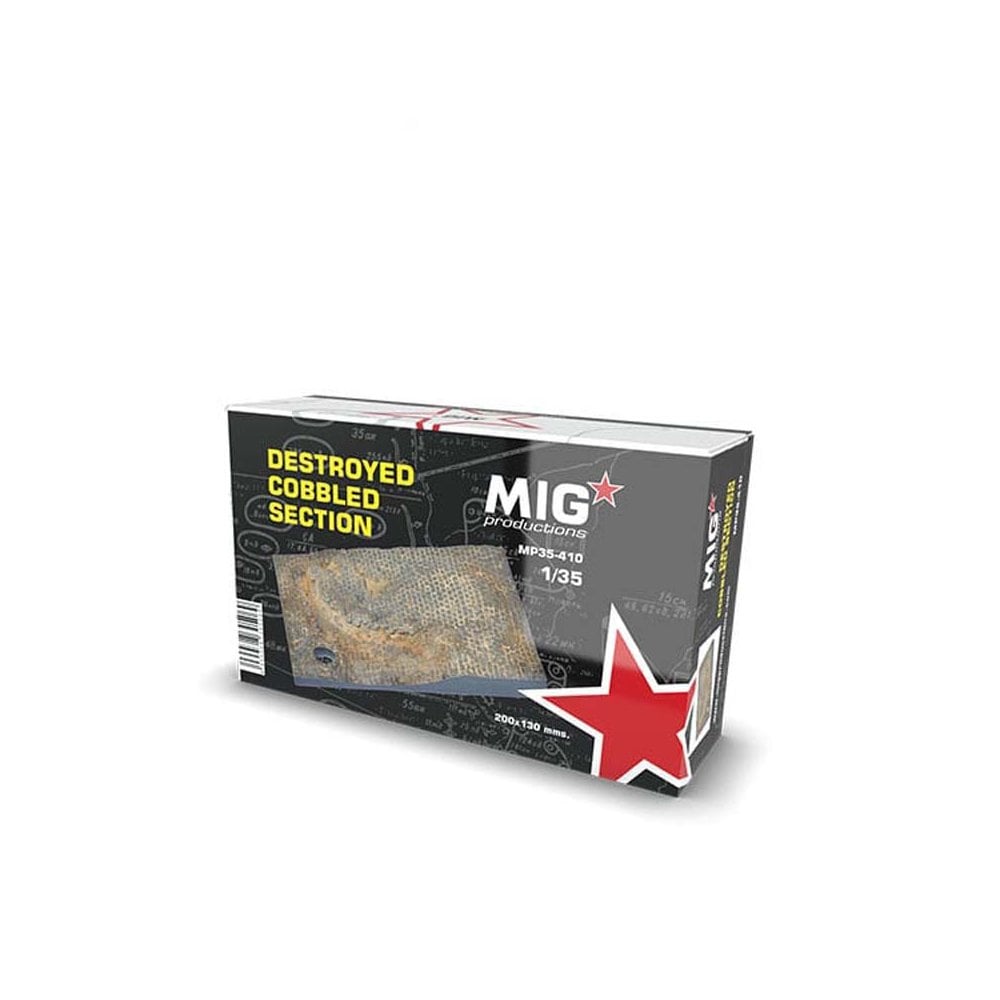 1/35 Destroyed Cobbled Section Mig Productions MP35-410 1/35 Destroyed Cobbled Section Mig Productions MP35-410