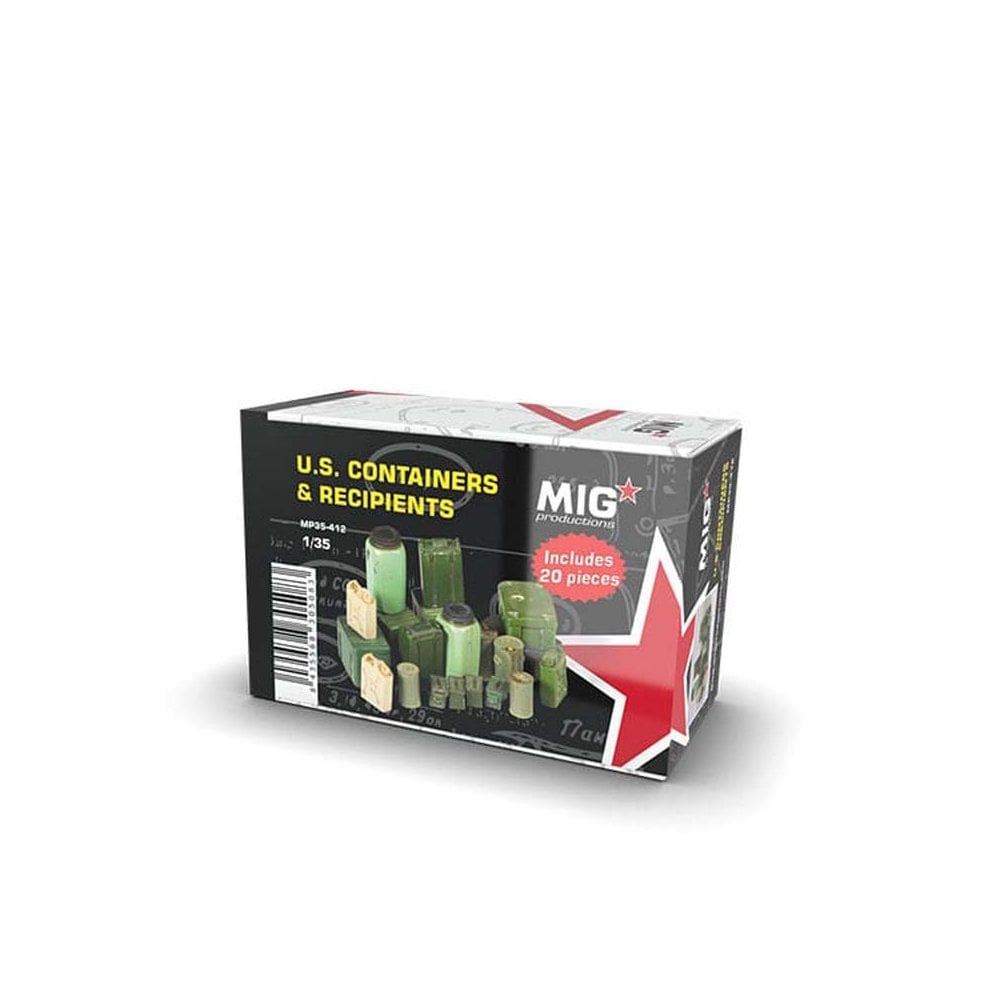 1/35 U.S. Containers & Recipients Mig Productions MP35-412 1/35 U.S. Containers & Recipients Mig Productions MP35-412