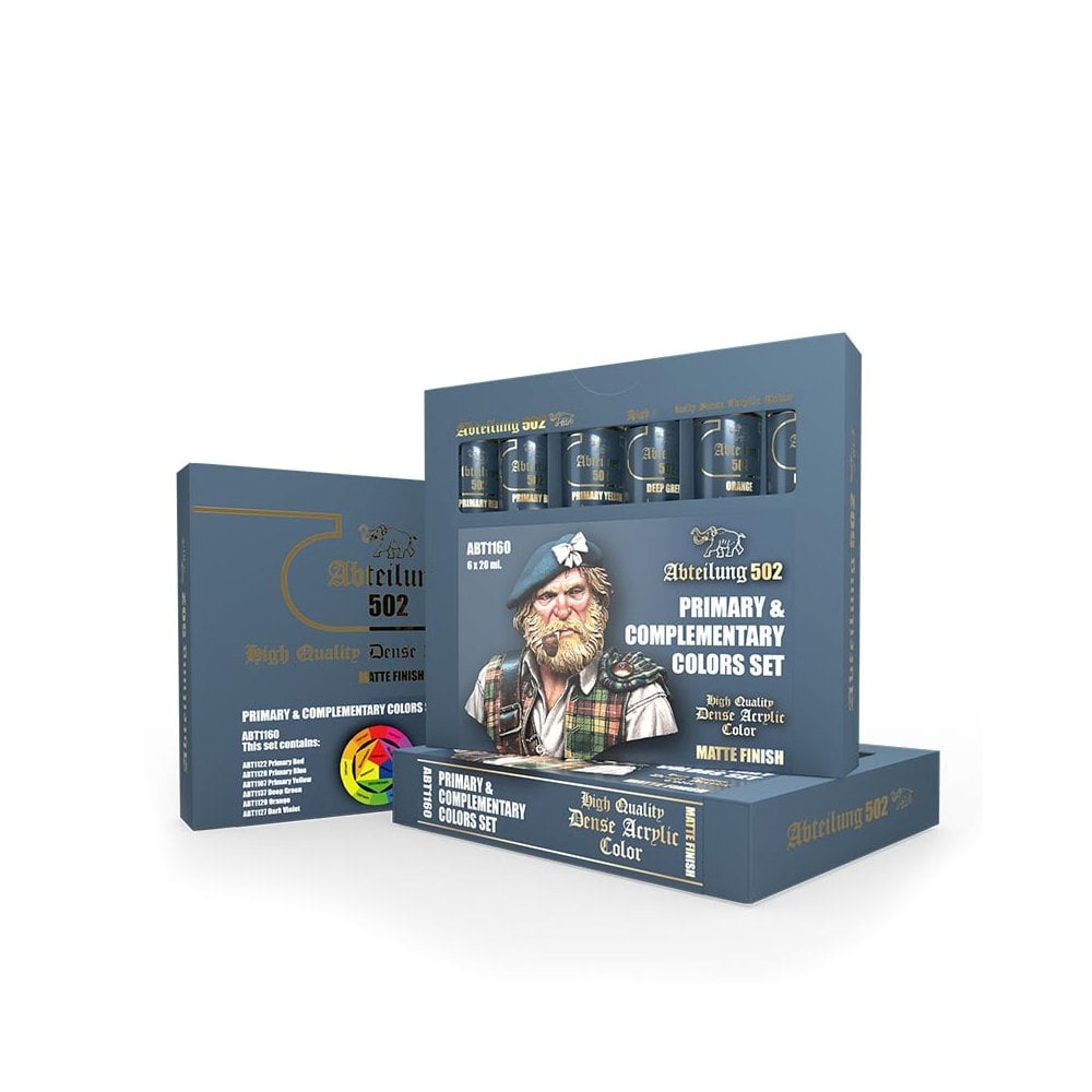 Primary And Complementary Acrylic Colors Set Abteilung 502 ABT-1160 Primary And Complementary Acrylic Colors Set Abteilung 502 ABT-1160