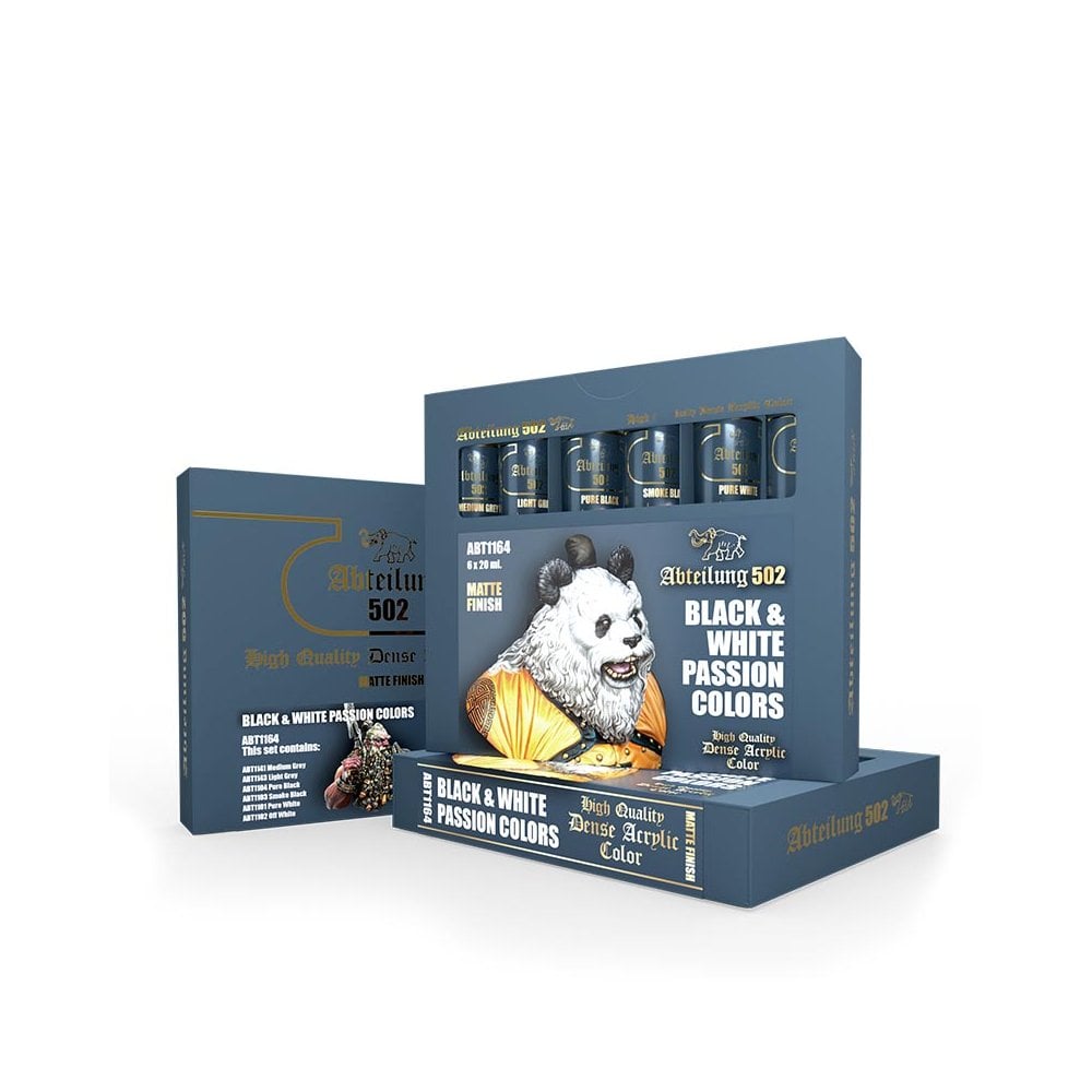 Black And White Passion Acrylic Colors Set Abteilung 502 ABT-1164 Black And White Passion Acrylic Colors Set Abteilung 502 ABT-1164