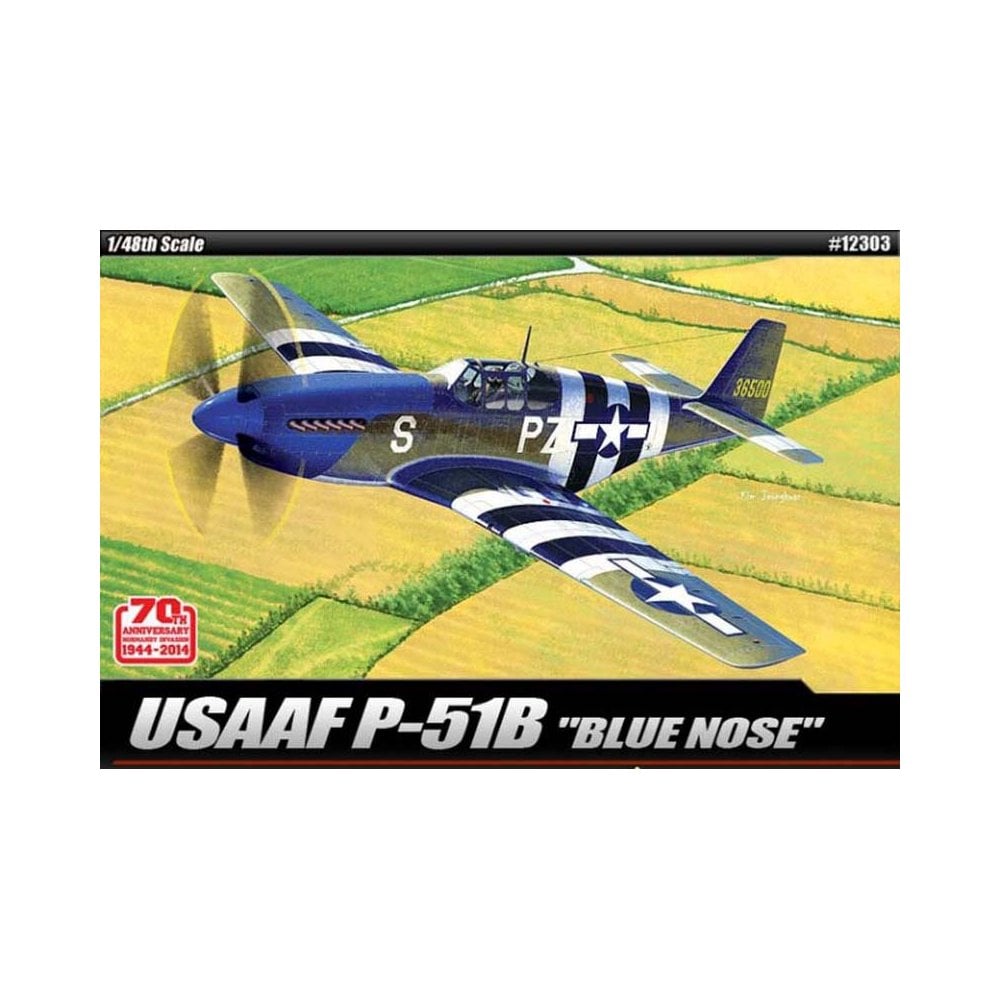 Academy North American P-51B Blue Nose (1/48) 12303 Academy North American P-51B Blue Nose (1/48) 12303