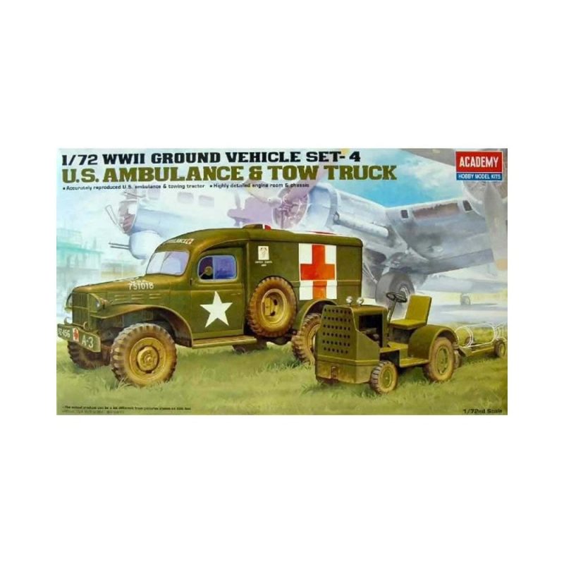 Academy WWII US Ambulance & Towing Tractor (1/72) 13403
