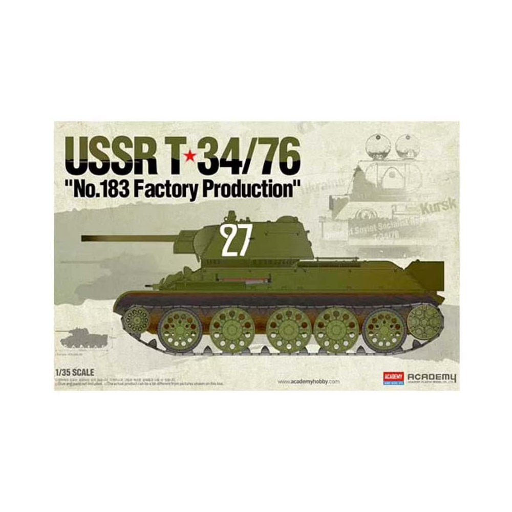 Academy AY13505 1/35 USSR T-34/76 Factory No 183
