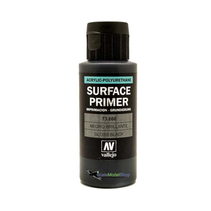 Vallejo Primer Metal Color Black Gloss (60ml) 73.660
