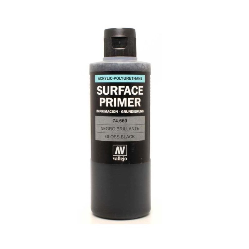 Vallejo Metal Color Primer Gloss Black (200ml) 74.660