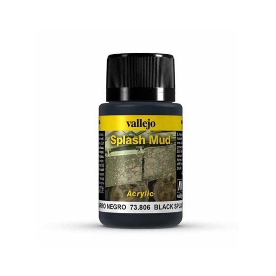 Vallejo Mud Black Splash (40ml) 73.806 Vallejo Mud Black Splash (40ml) 73.806