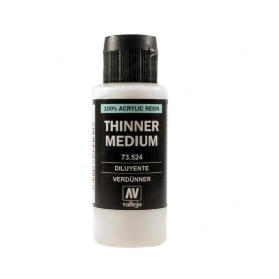 Vallejo Thinner Medium (60ml) 73.524 Vallejo Thinner Medium (60ml) 73.524