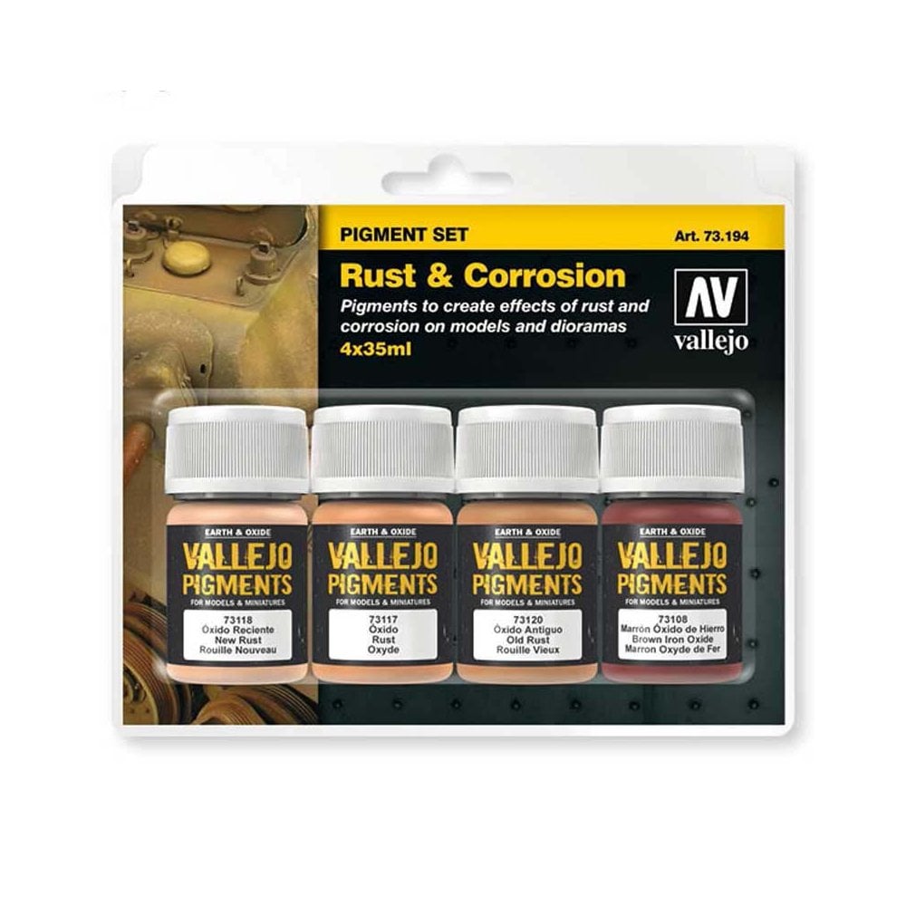 Vallejo Pigment Set Rust & Corrosion 73.194 Vallejo Pigment Set Rust & Corrosion 73.194