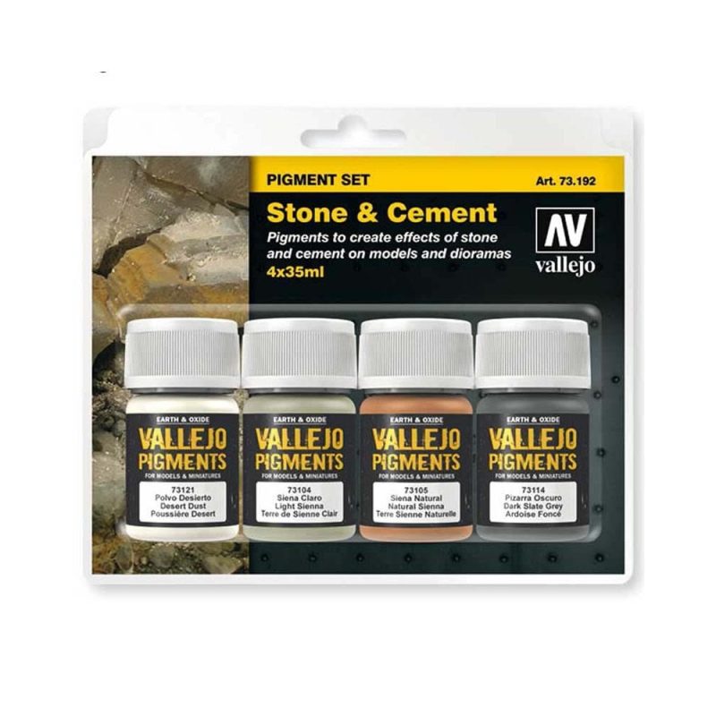 Vallejo Pigment Set Stone & Cement 73.192