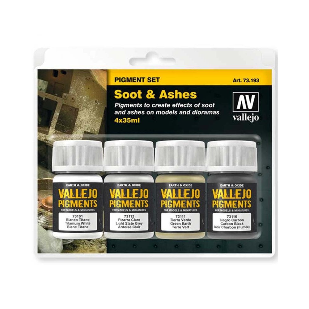 Vallejo Pigment Set Soot & Ashes 73.193 Vallejo Pigment Set Soot & Ashes 73.193