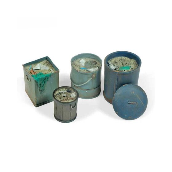Vallejo Assorted Garbage Bins 2 (1/35) SC213 Vallejo Assorted Garbage Bins 2 (1/35) SC213