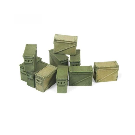 Vallejo Large Ammo Boxes 12.7mm (1/35) SC221 Vallejo Large Ammo Boxes 12.7mm (1/35) SC221