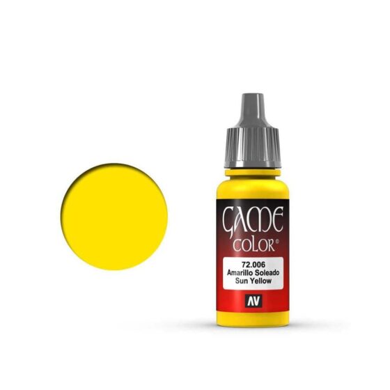 Vallejo Game Color Sun Yellow (17ml) 72.006 Vallejo Game Color Sun Yellow (17ml) 72.006