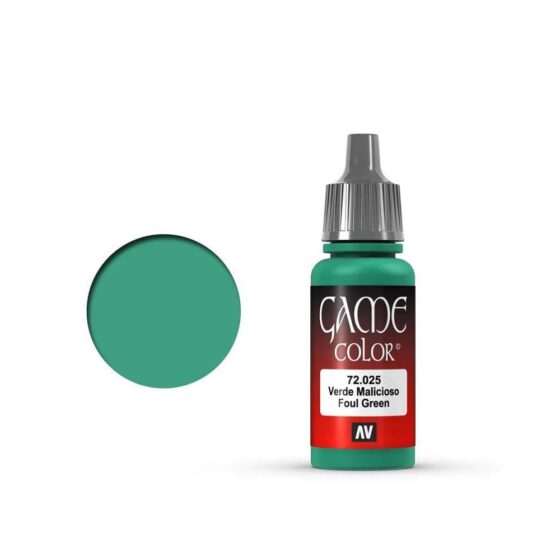 Vallejo Game Color Foul Green (17ml) 72.025 Vallejo Game Color Foul Green (17ml) 72.025