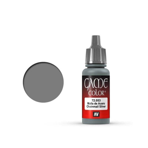 Vallejo Game Color Chainmail Silver (17ml) 72.053 Vallejo Game Color Chainmail Silver (17ml) 72.053