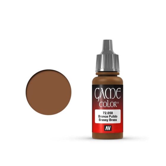 Vallejo Game Color Brassy Brass (17ml) 72.058 Vallejo Game Color Brassy Brass (17ml) 72.058