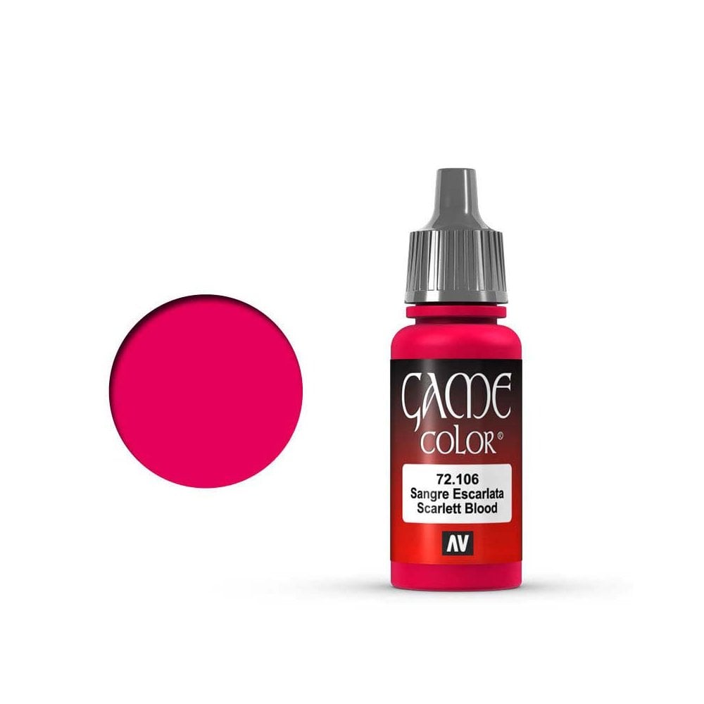 Vallejo Game Color Game Color Scarlett Blood (17ml) 72.106 Vallejo Game Color Game Color Scarlett Blood (17ml) 72.106
