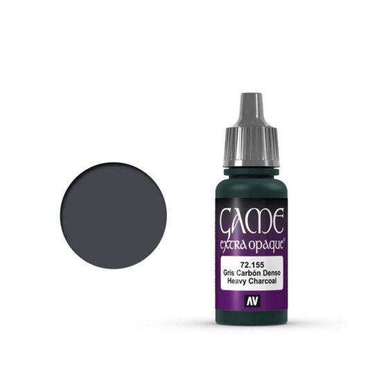 Vallejo Game Color Extra Opaque Heavy Charcoal (17ml) 72.155