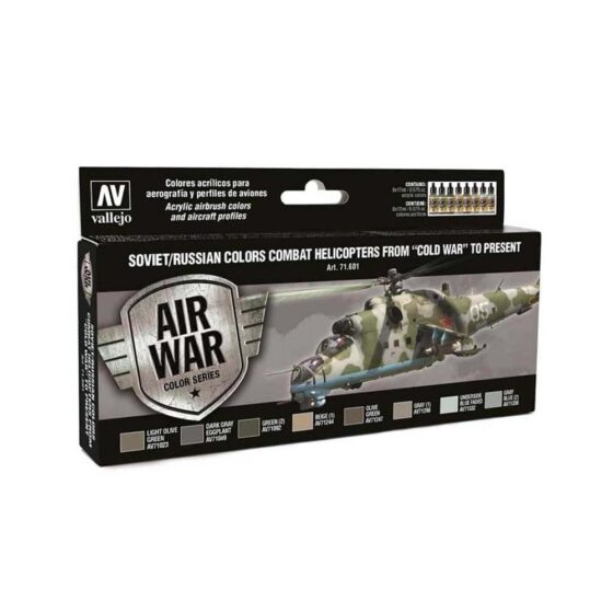 Vallejo Model Air Paint Set Soviet Helicopters Post War 71.601 Vallejo Model Air Paint Set Soviet Helicopters Post War 71.601