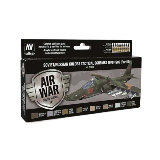 Vallejo Model Air Paint Set Soviet Schemes Pt.II 1978-89 71.608 Vallejo Model Air Paint Set Soviet Schemes Pt.II 1978-89 71.608