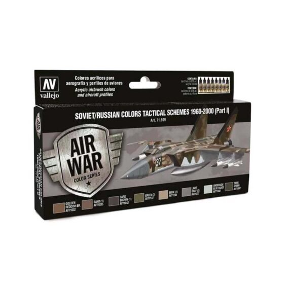 Vallejo Model Air Paint Set Soviet Schemes Pt.I 1960-20 71.609 Vallejo Model Air Paint Set Soviet Schemes Pt.I 1960-20 71.609