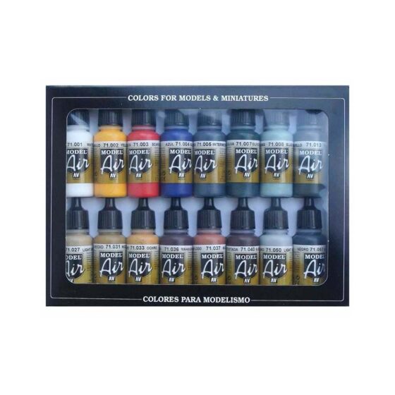 Vallejo Model Air Paint Set Paint Basic Colors 71.178 Vallejo Model Air Paint Set Paint Basic Colors 71.178