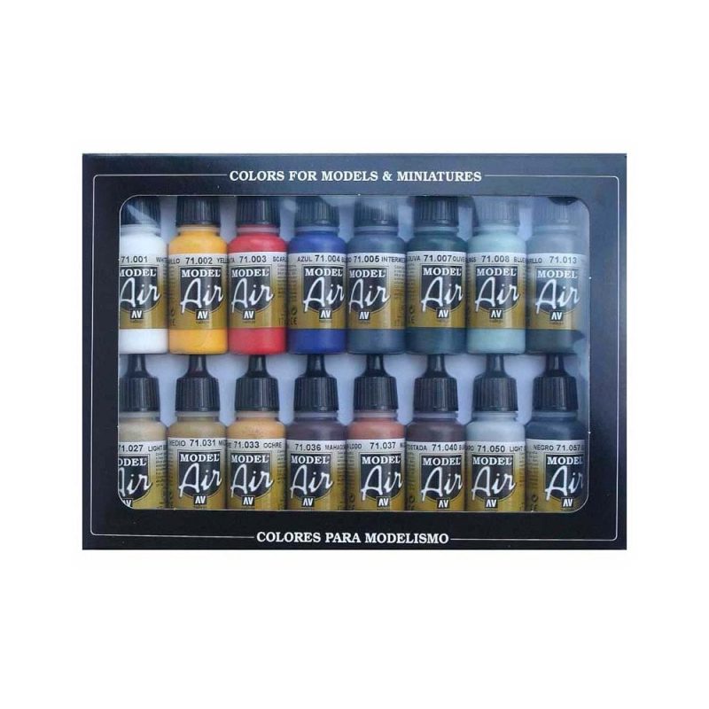 Vallejo Model Air Paint Set Paint Basic Colors  71.178
