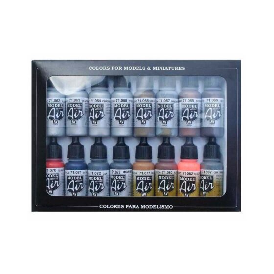 Vallejo Model Air Paint Set Paint Metallic Effects 71.181 Vallejo Model Air Paint Set Paint Metallic Effects 71.181