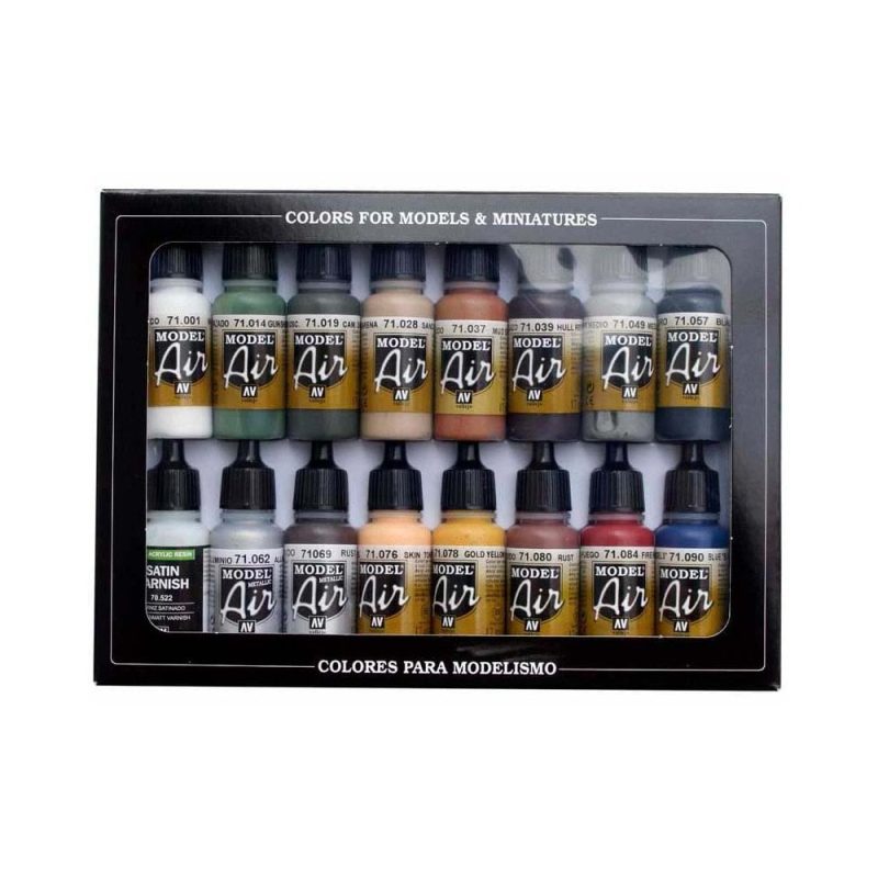 Vallejo Model Air Paint Set Railway Colors Europe  71.191