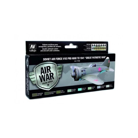 Vallejo Model Air Paint Set Soviet Air Force VVS Pre-War 71.196 Vallejo Model Air Paint Set Soviet Air Force VVS Pre-War 71.196