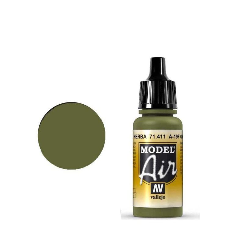 Vallejo Model Air - A-19F Grass Green (18ml) 71.411