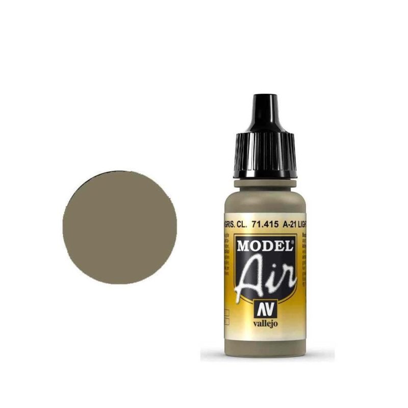 Vallejo Model Air - A-21 Light Greyish Brown (18ml) 71.415