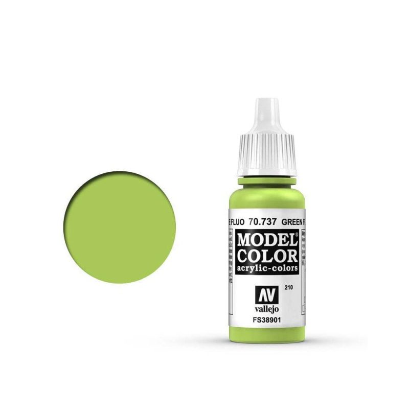 Vallejo Model Color Fluorescent Green [210] (17ml) 70.737