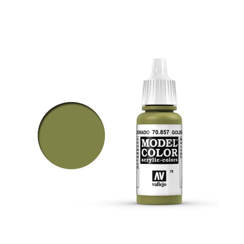 Vallejo Model Color 70.912 Tan Yellow – 17ml Acrylic Paint For Models