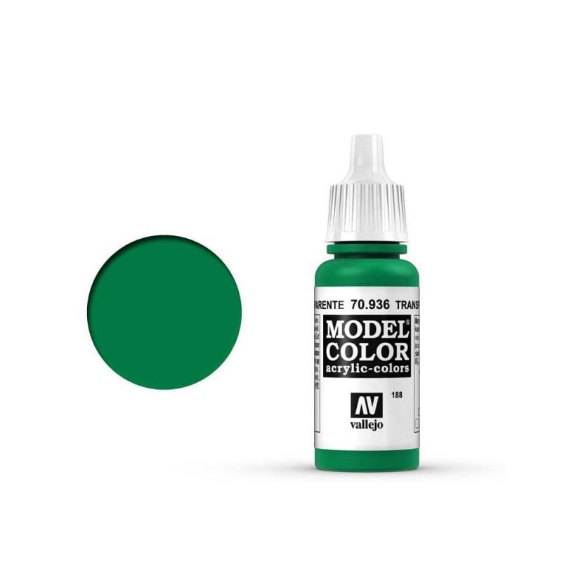 Vallejo Model Color Transparent Green [188] (17ml) 70.936