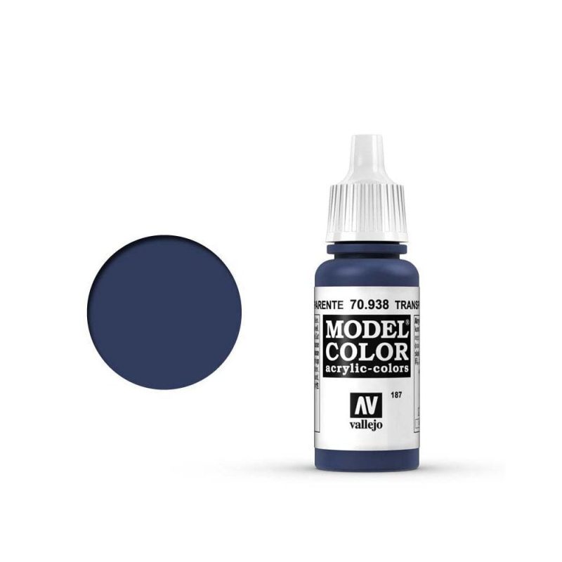 Vallejo Model Color Transparent Blue [187] (17ml) 70.938