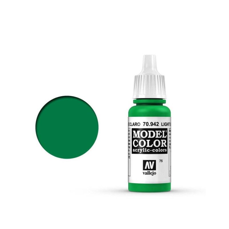 Vallejo Model Color Light Green [75] (17ml) 70.942