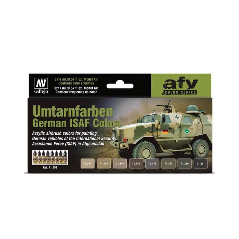 Vallejo Paint Set Umtarnfarben German ISAF Colors 71.159