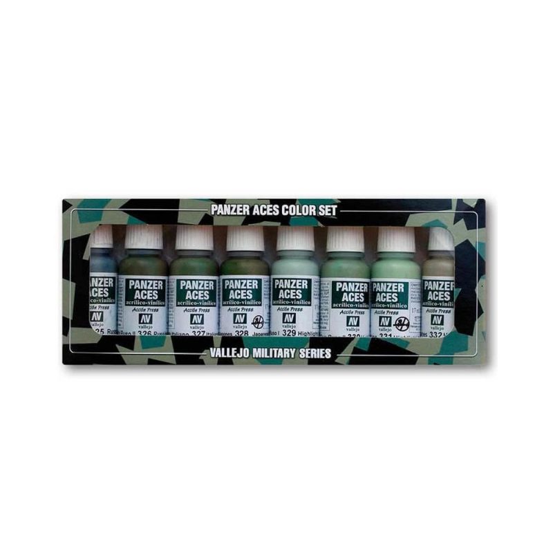 Vallejo Russian, Italian & Japanese Tank Crew Uniform Paint Set 70.127