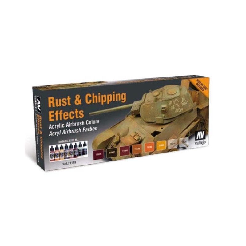 Vallejo Paint Set Rust and Chipping Effects 71.186