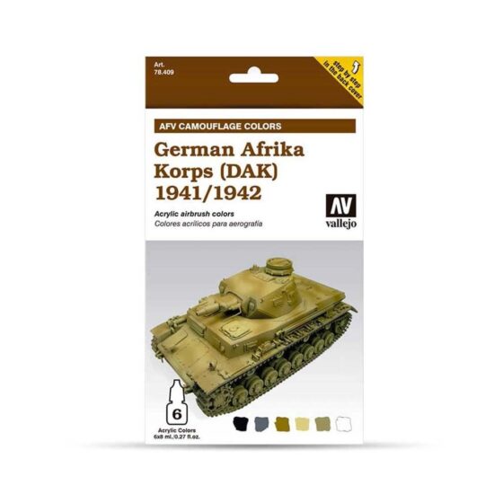 Vallejo Paint Set German Afrika Korps (DAK) 1941/1942 78.409