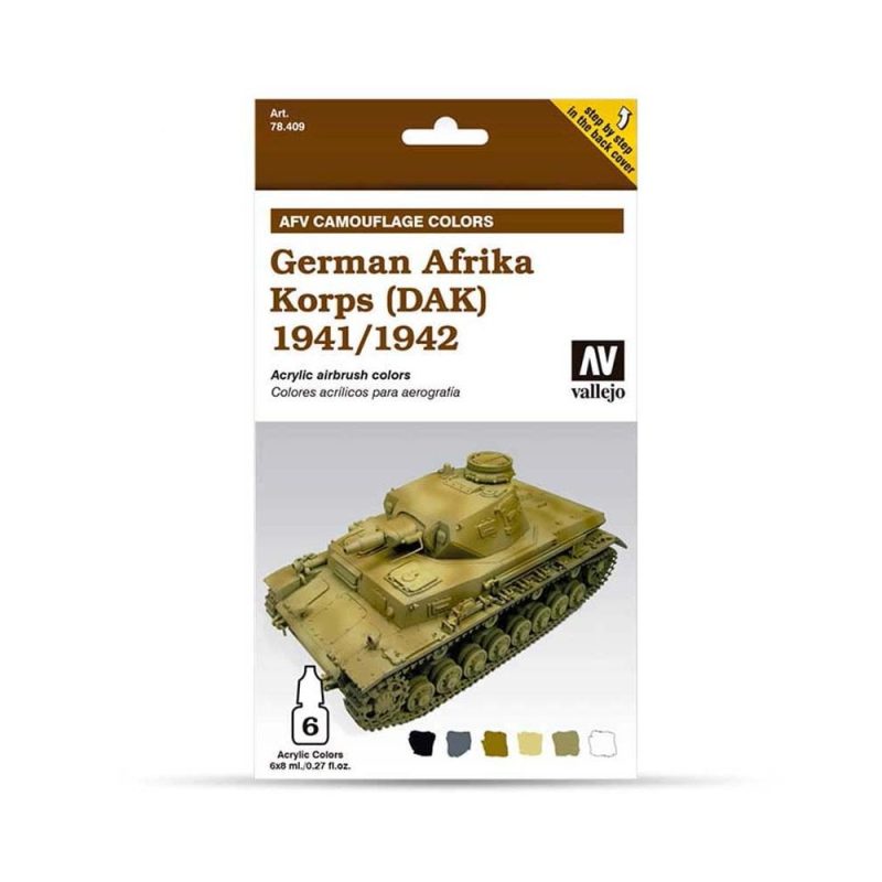 Vallejo Paint Set German Afrika Korps (DAK) 1941/1942 78.409