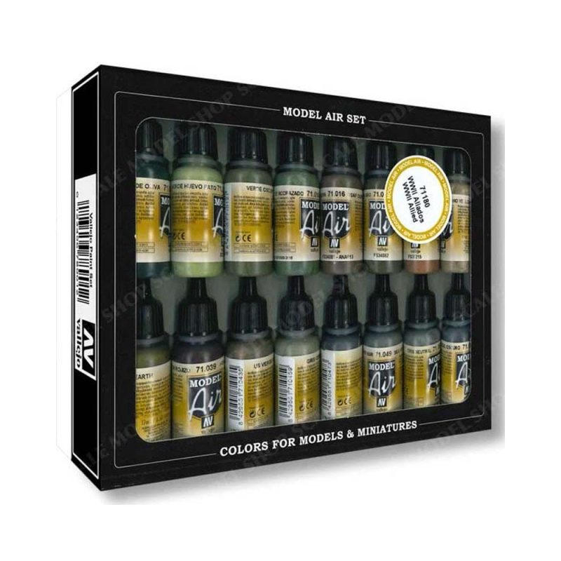 Vallejo Paint Set WWII Allies [x16] 71.180