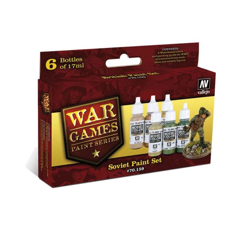 Vallejo WWII Wargames Soviet Paint Paint Set 70.159