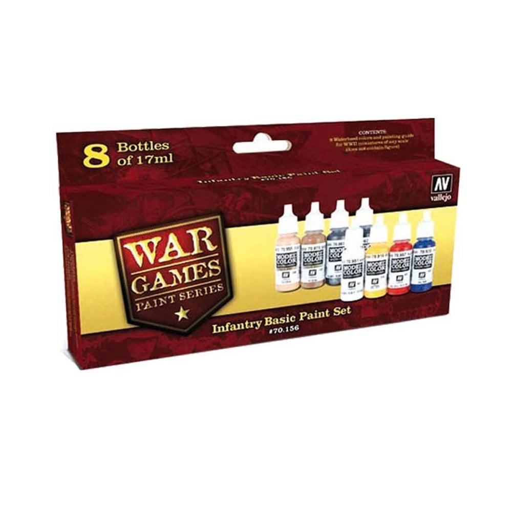 Vallejo VAL70156 Infantry BasicPaint Set 70.156