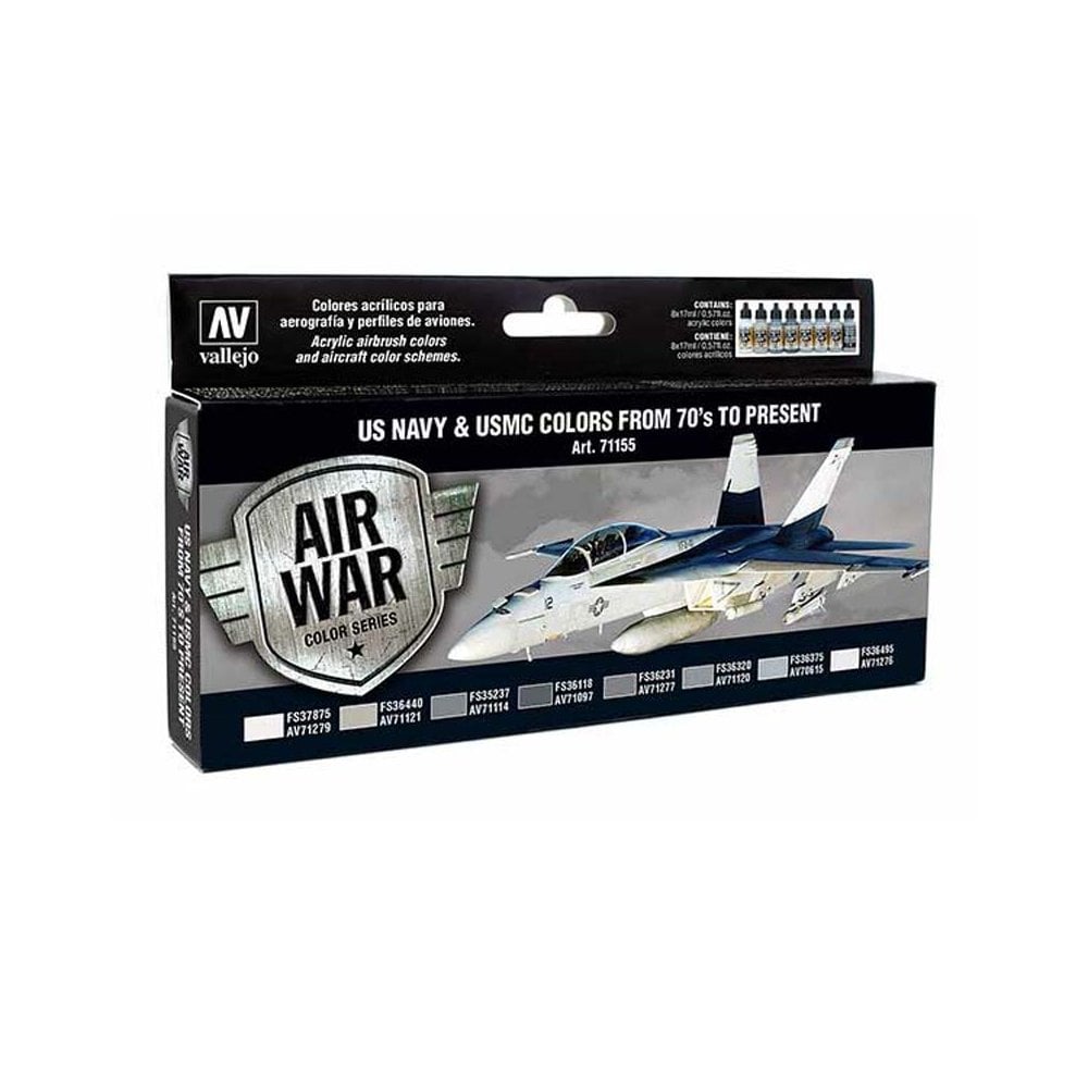 Vallejo VAL71155 US Navy USMC Colors FromPaint Set 71.155